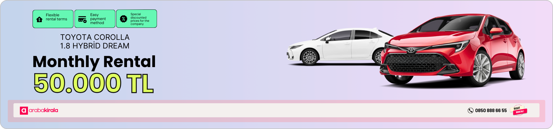 Toyota Corolla Rental Campaign