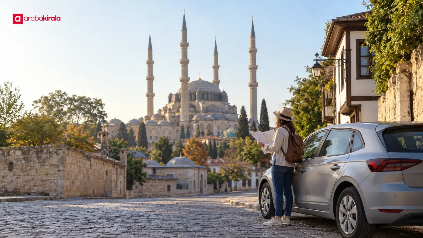 Selimiye Mosque and historic streets in central Edirne