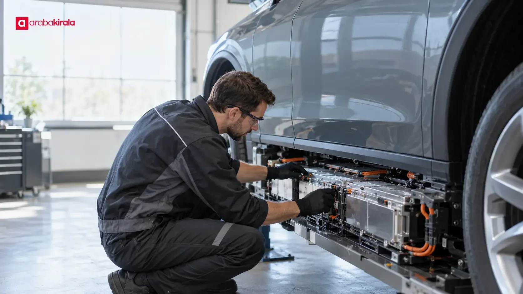 Electric car battery health and charge display