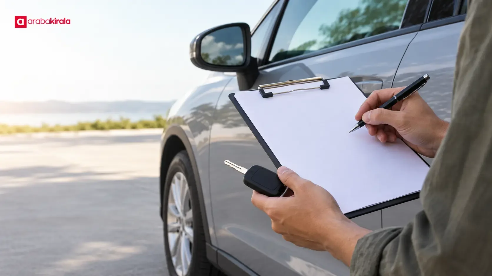 Reviewing driver, intended-use, and travel-area details in a car rental agreement