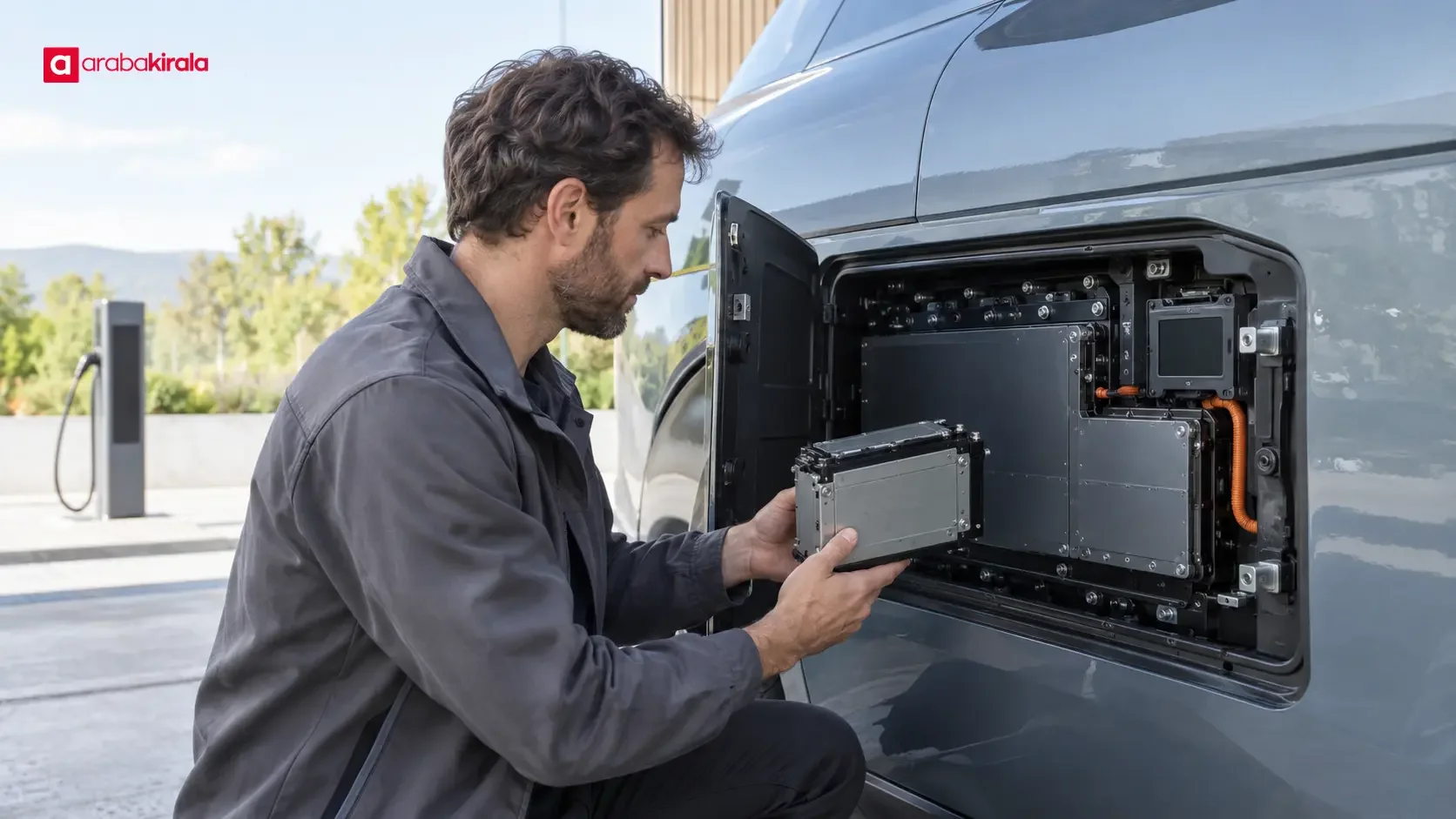 Electric car battery and charging information
