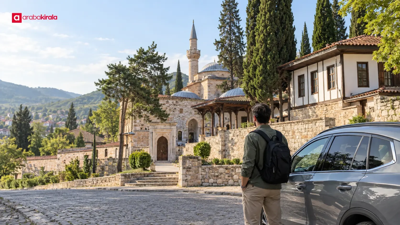 Visitors planning a car trip to historic sites in Bilecik