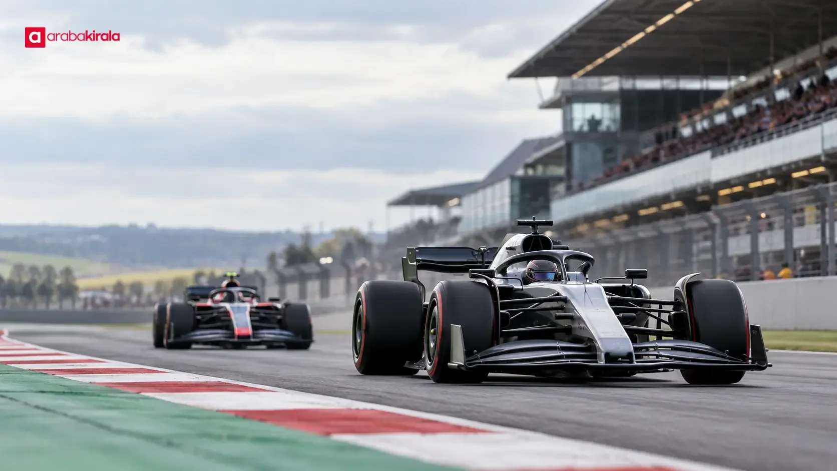 Formula 1 sprint sıralama turları sırasında pist kenarında süreleri takip eden ekip